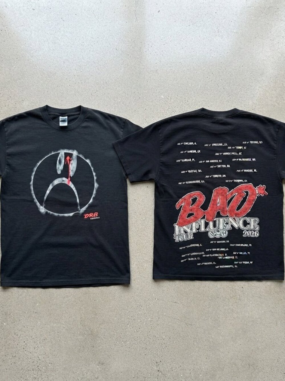 Lucki Bad Influence Tour 2026 Black T-Shirt S-4XL